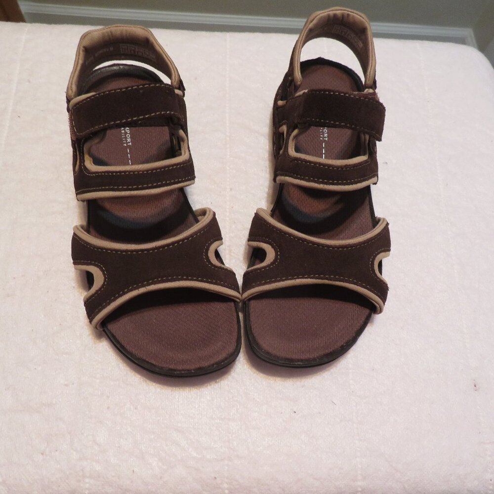 Rockport Walkability Brown Suede Sandals